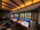 【本館・マウンテンビューツイン】雲仙の温泉街を一望できるお部屋です。