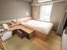 畳の部屋でごゆっくりお寛ぎいただけます