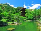 日本三名塔の一つ「瑠璃光寺五重塔」