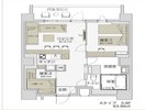 【見取り図】1ベッドルームスイート バルコニー付き