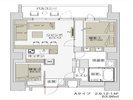 【見取り図】1ベッドルームジャパニーズスイート バルコニー付き