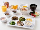 ◆朝食ビュッフェ|盛り付け一例(和)