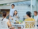 ヴィラでのBBQ風景