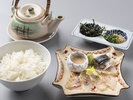 オプション料理「3年とらふぐ炙りふぐ茶漬け」11月〜3月