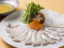 オプション料理「太刀魚のしゃぶしゃぶ鍋」9月〜11月