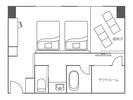 ■新館SPAタワー-サウナ付きクイーンルーム-■47u。