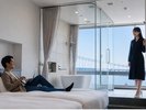 お風呂とオーシャンビューを一度に楽しめる至福のひとときを。