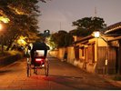 人力車夕暮れ