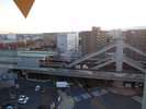 1009号室の窓から撮影した景色@【駅側】