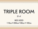 【禁煙】ツイン+エキストラベッド1台≪21�u≫