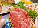 ビアガーデン焼肉セット一例
