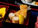【長崎彩り箱会席】カラッと仕上げた一皿が、食卓に彩りを添えます
