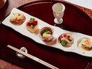 旬の食材を使用した季節の移ろいを感じるお献立(一例)
