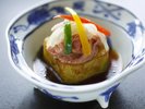 旬の食材を使用した季節の移ろいを感じるお