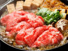 【冬の特別会席】上州牛のすき焼き。12月〜3月限定
