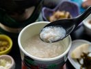 【ご朝食一例】当館自慢の「絶品おかゆ」ご賞味ください。