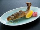 【別注料理 川魚の塩焼き】季節により「岩魚」と「鮎」をお選びいただけます