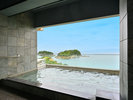 ☆２０１９年２月新設☆展望浴場「ハナフリ」露天風呂からの海景色