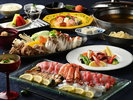 ご夕食 海鮮しゃぶしゃぶコース・ローストビーフ付き(ー例) ※写真の海鮮・野菜は2名様盛りです