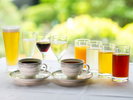 大正館芳泉1階「ご宿泊者ラウンジ」 生ビールやコーヒー、紅茶などを無料でご用意しております