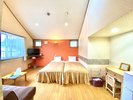 本館客室205号室(喫煙/広めツイン/17�u)愛煙家には嬉しい喫煙部屋。大人3名可
