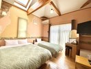 【露天無/禁煙】別館 Wベッド+シングルベッドのマルチツイン