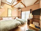 【露天無/禁煙】別館 Wベッド+シングルベッドのマルチツイン