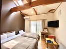 【露天無禁煙】別館 W+シングルベッドのマルチツイン2〜4人
