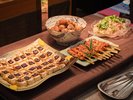 ■季節ごと替わる夕食ビュッフェ ある日のお食事