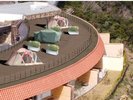 屋上のテントからの景色は最高