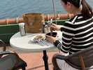 屋上で体験型イチゴジャムとスコーン