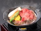 シニア会席 赤牛の蒸ししゃぶ (一例)ヘルシー志向のあなたに。赤牛の蒸ししゃぶ、旨味満点!