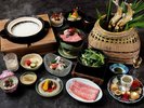 夏の「味覚膳」料理一例 飛騨牛と旬の彩りを添えた板長自慢の和風会席料理