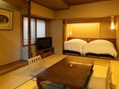 和室8畳+ベッドルーム「若葉」