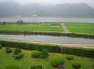 あさぎり荘中庭と円山川