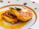 *【朝食一例】パンペルジュ(フレンチトースト)はオレンジソースでさっぱりと♪
