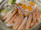 *夕食_蟹すき(一例)