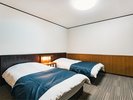 【デラックス和洋室】寝室 独立したツインルーム