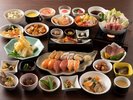 【夕食】バイキング料理 写真は一例