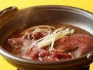 上州牛A5等級を使った、中華風陶板焼き