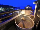 温泉露天風呂付き和室ツイン◆露天風呂からは駿河湾が望めます