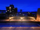 展望足湯◆夜の静けさに包まれる足湯