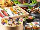 日本料理「富士」ランチ限定贅沢和食ビュッフェ:しゃぶしゃぶ、海鮮丼、天婦羅も食べ放題