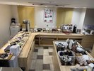 朝食会場全景
