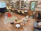 絵本の部屋は約50平方メートル(30畳相当)の広さ