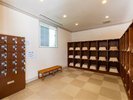 脱衣所にはベビーベッドもご用意しております。