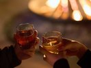 ファイアーピットで乾杯