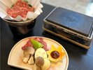 大和牛の石焼きとすき焼き