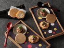【夕食イメージ】先付けは宮城県の名産である仙台麩に、牛テールと仙台味噌のリエットをつけて味わう一品。