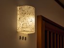 白石和紙の客室灯